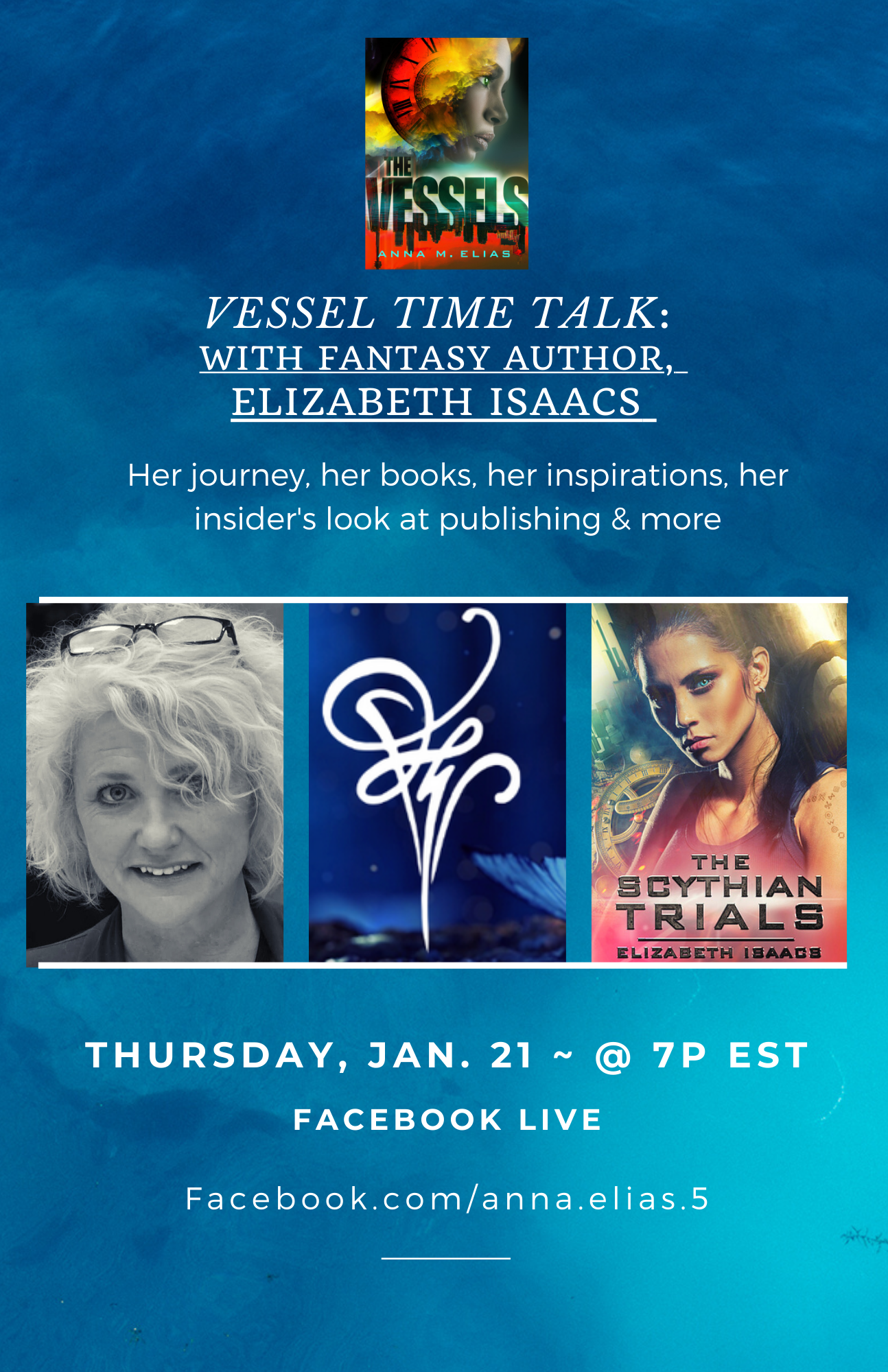 Vessel Time Live Interview with Fantasy Author – Elizabeth Isaacs